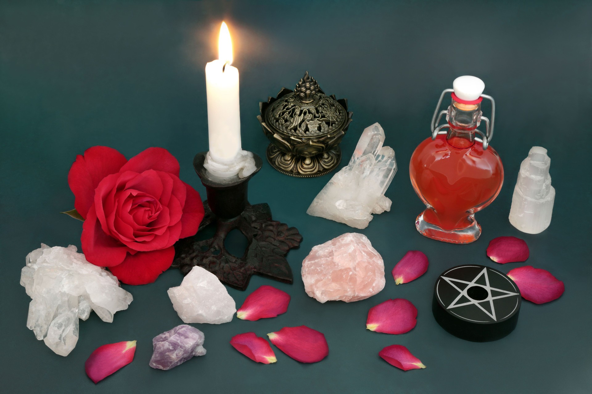 Rose Flower Love Potion Concoction