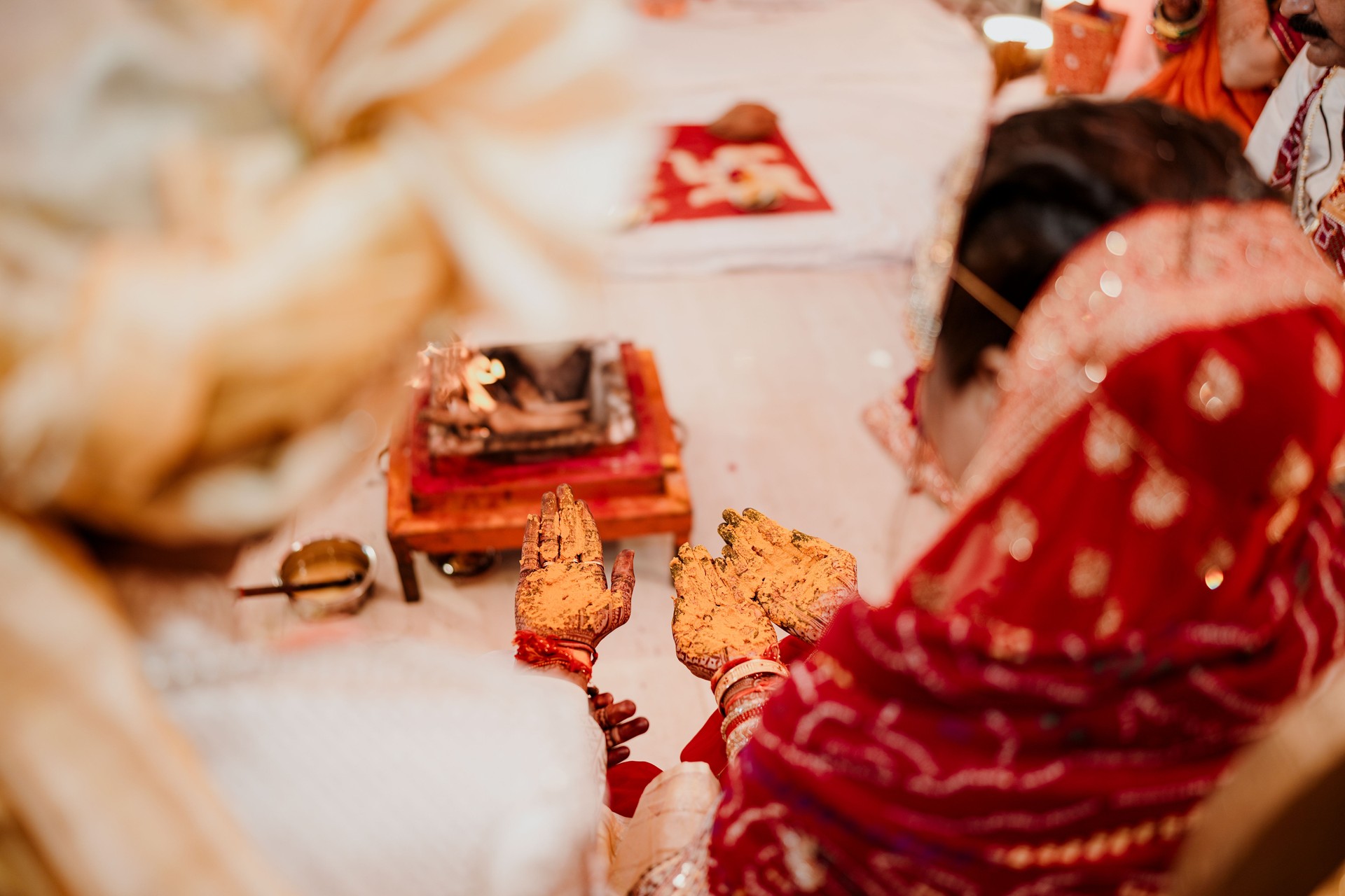 Sacred Wedding Rituals: Bride and Groom in Traditional Ceremony